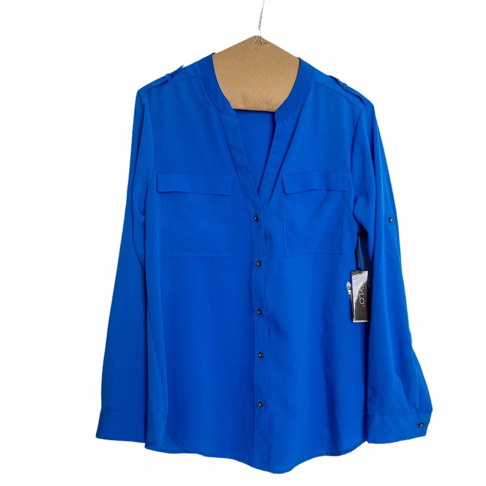 FYLO BUTTON DOWN SHIRT MEDIUM BLUE